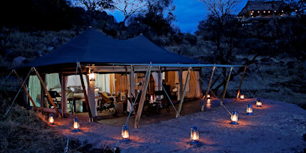 Retro tents at Serengeti Pioneer Camp